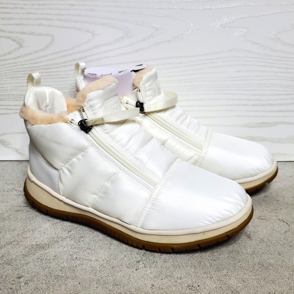UGG Plush Lakesider snow boots, White, NWOB